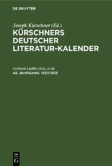 Cover of 1937/1938