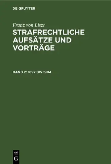 Cover of 1892 Bis 1904