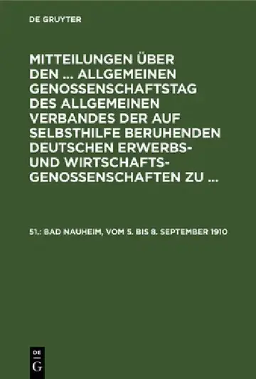 Cover of Bad Nauheim, Vom 5. Bis 8. September 1910
