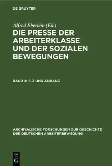 Cover of S-Z Und Anhang