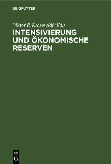 Cover of Intensivierung Und Ökonomische Reserven