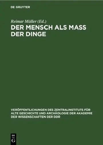Cover of Der Mensch ALS Mass Der Dinge