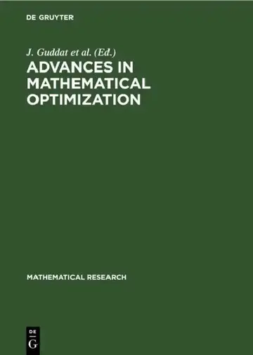 Cover of Advances in Mathematical Optimization