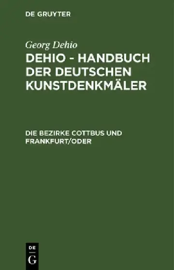 Cover of Die Bezirke Cottbus Und Frankfurt/ Oder