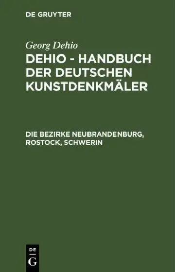 Cover of Die Bezirke Neubrandenburg, Rostock, Schwerin