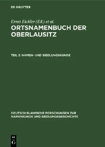 Cover of Namen- Und Siedlungskunde
