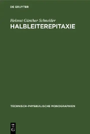 Cover of Halbleiterepitaxie