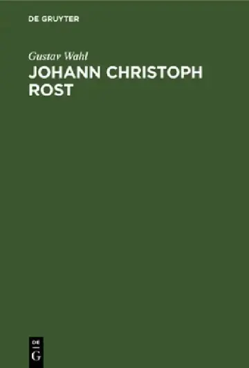 Cover of Johann Christoph Rost