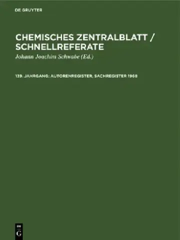 Cover of Autorenregister, Sachregister 1968
