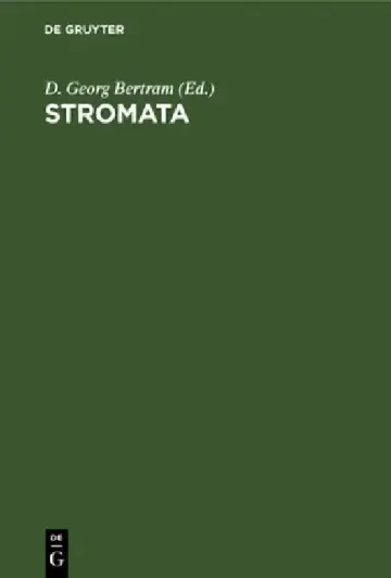 Cover of Stromata