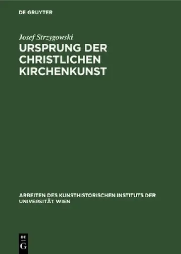 Cover of Ursprung Der Christlichen Kirchenkunst