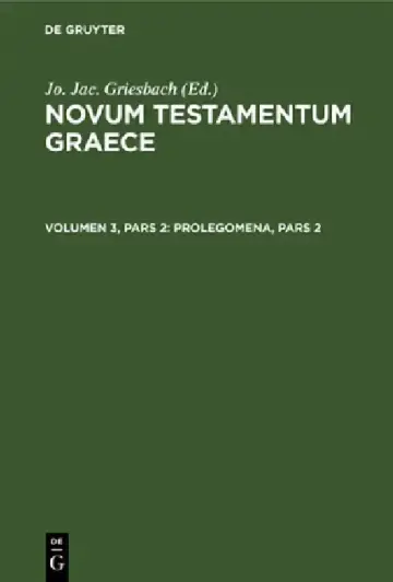 Cover of Prolegomena, Pars 2