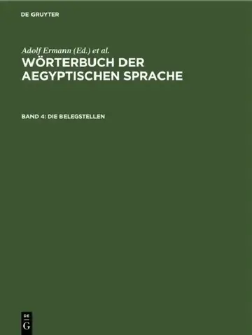 Cover of Die Belegstellen
