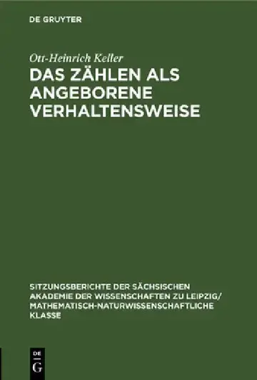 Cover of Das Zählen ALS Angeborene Verhaltensweise