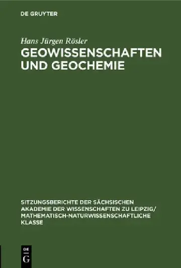 Cover of Geowissenschaften Und Geochemie