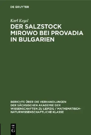 Cover of Der Salzstock Mirowo Bei Provadia in Bulgarien