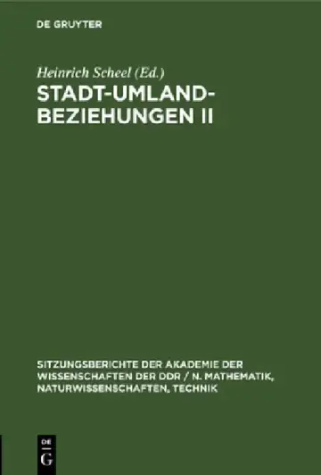 Cover of Stadt-Umland-Beziehungen II