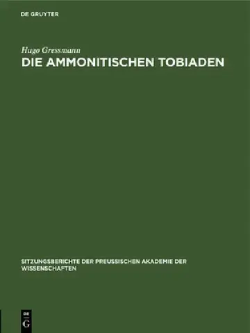 Cover of Die Ammonitischen Tobiaden