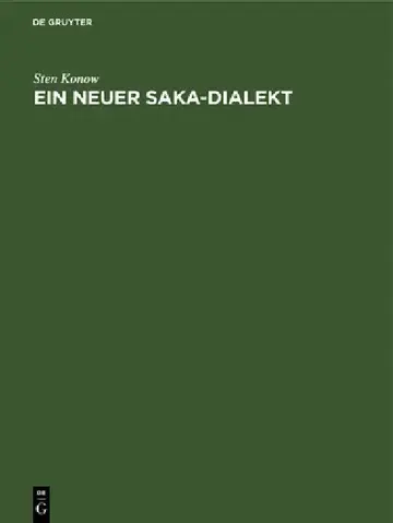 Cover of Ein Neuer Saka-Dialekt
