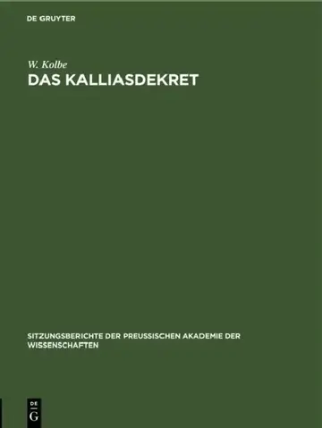 Cover of Das Kalliasdekret