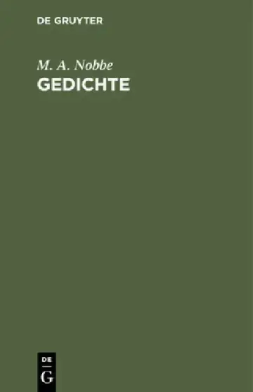 Cover of Gedichte