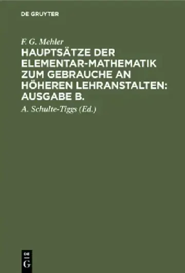Cover of F. G. Mehler