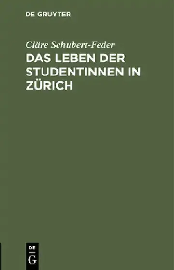 Cover of Das Leben Der Studentinnen in Zürich