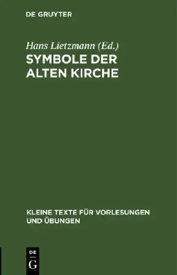 Cover of Symbole Der Alten Kirche