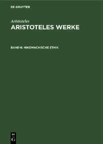Cover of Nikomachische Ethik