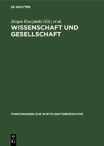 Cover of Wissenschaft Und Gesellschaft