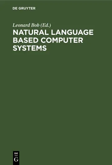 Cover of Natural Language Based Computer Systems