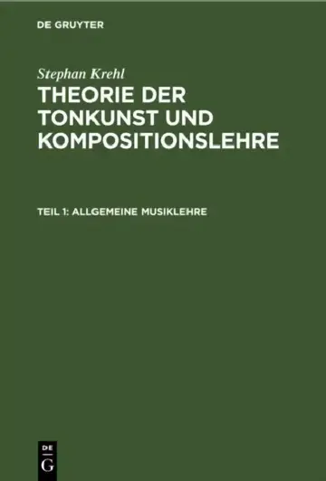 Cover of Allgemeine Musiklehre