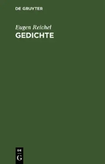 Cover of Gedichte