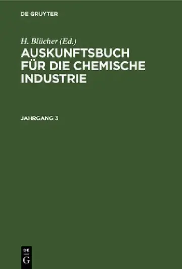 Cover of Auskunftsbuch Für Die Chemische Industrie