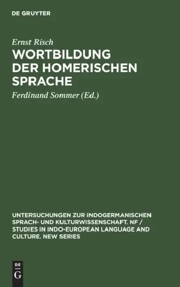 Cover of Wortbildung Der Homerischen Sprache