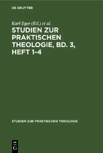Cover of Studien Zur Praktischen Theologie, Bd. 3, Heft 1-4
