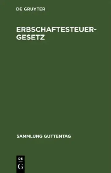 Cover of Erbschaftesteuergesetz