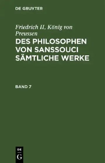 Cover of Friedrich II, König Von Preussen
