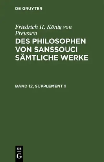 Cover of Friedrich II, König Von Preussen
