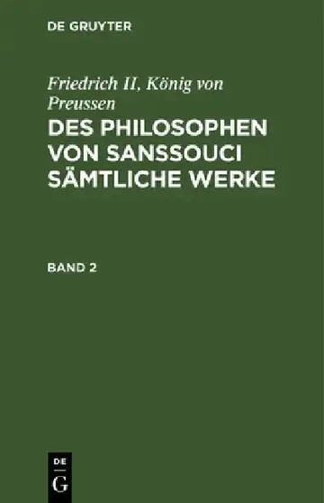 Cover of Friedrich II, König Von Preussen