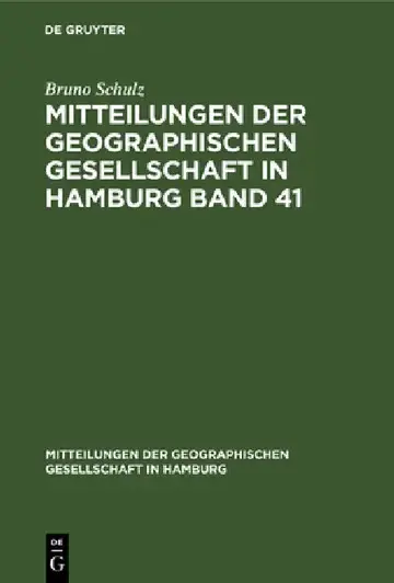 Cover of Mitteilungen der Geographischen Gesellschaft in Hamburg Band 41