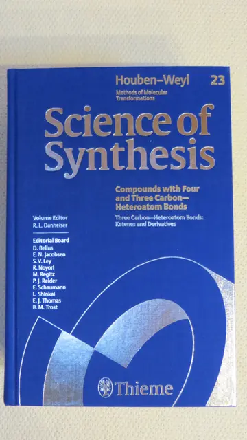 Cover of Science of Synthesis