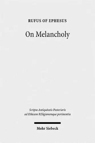 Cover of On Melancholy