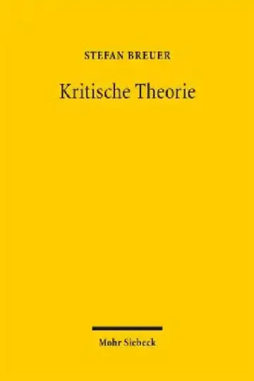 Cover of Kritische Theorie
