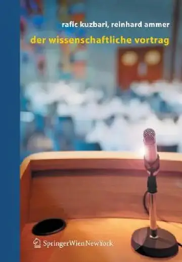 Cover of Der Wissenschaftliche Vortrag