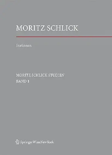 Cover of Stationen. Dem Philosophen Und Physiker Moritz Schlick Zum 125. Geburtstag
