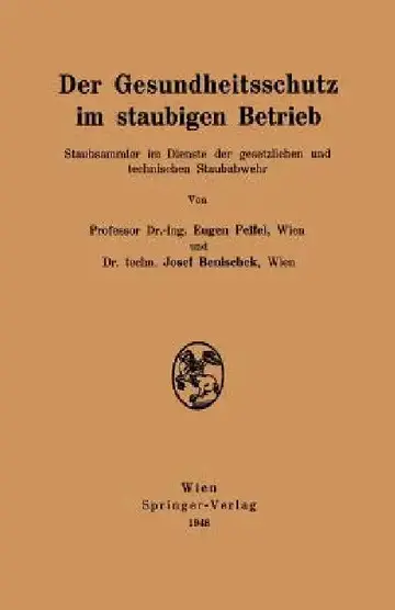 Cover of Der Gesundheitsschutz Im Staubigen Betrieb