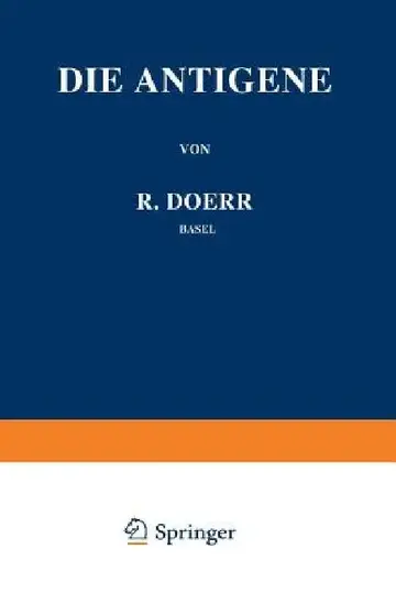 Cover of Die Immunitätsforschung Ergebnisse Und Probleme in Einzeldarstellungen