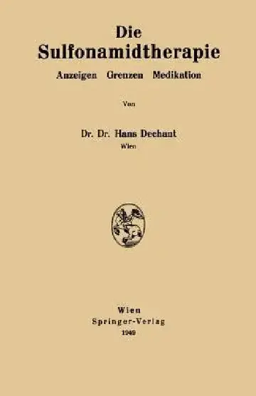 Cover of Die Sulfonamidtherapie