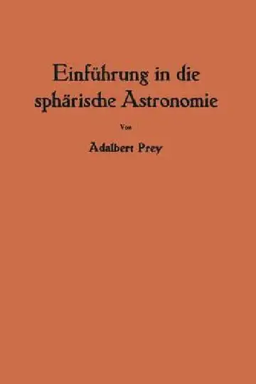 Cover of Einführung in Die Sphärische Astronomie